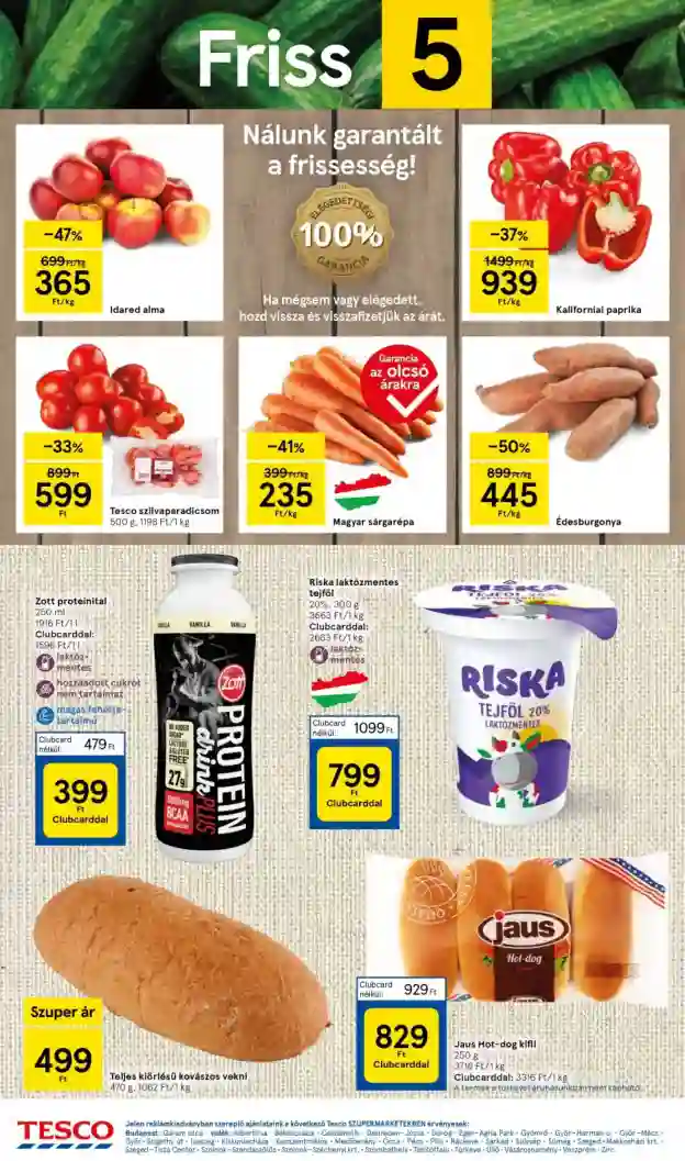 Tesco akciós újság 1. hét (4 oldal)