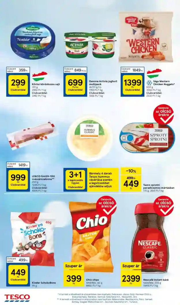 Tesco akciós újság 3. hét (4 oldal)