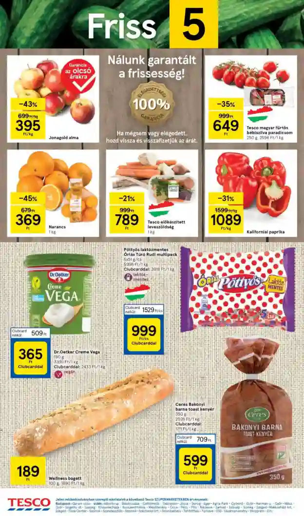 Tesco akciós újság 4. hét (2 oldal)