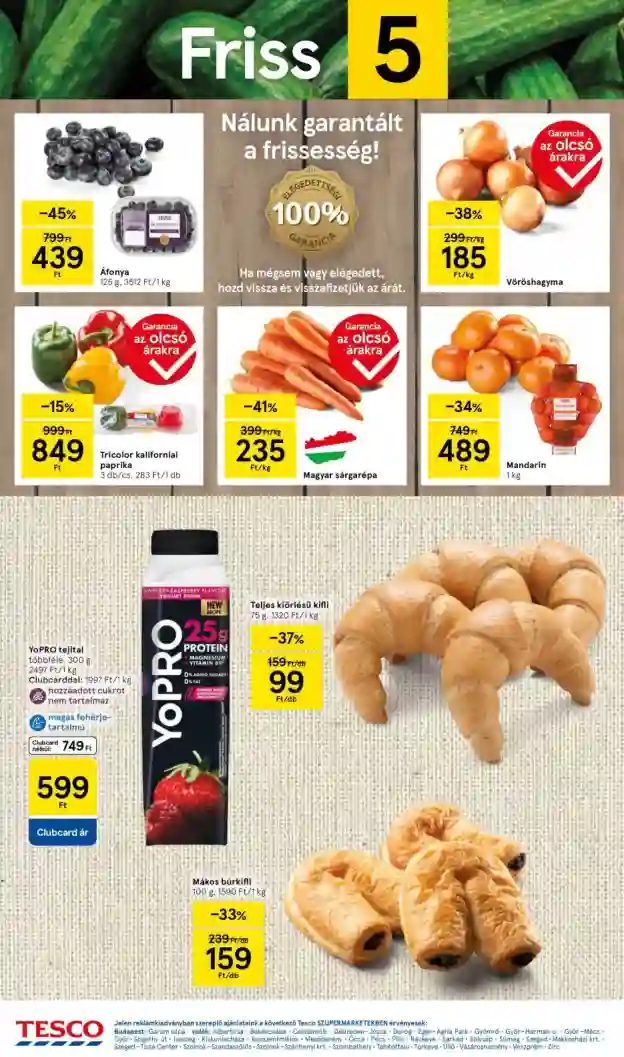 Tesco akciós újság 5. hét (2 oldal)