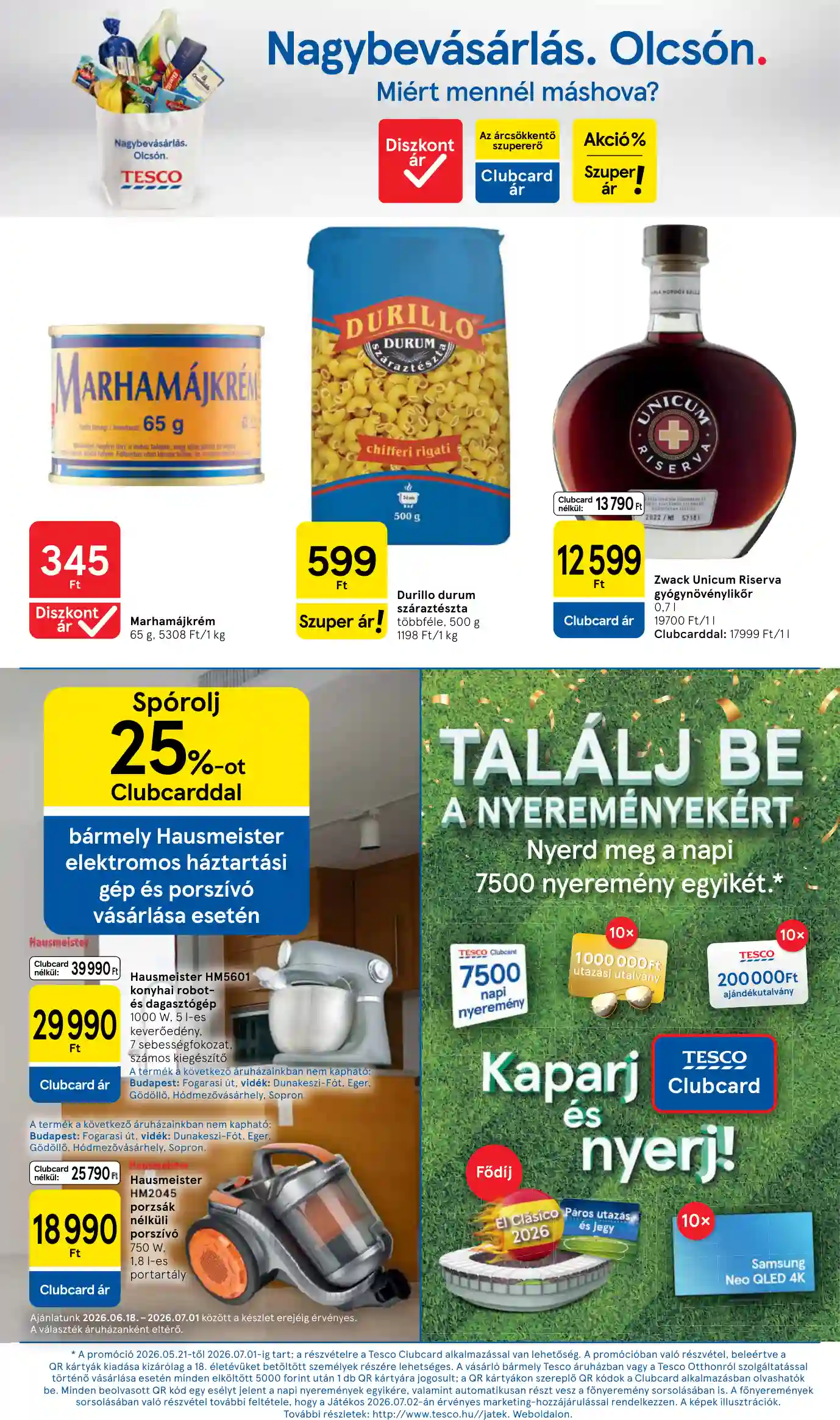 Tesco akciós újság 25. hét (HM) (8 oldal)